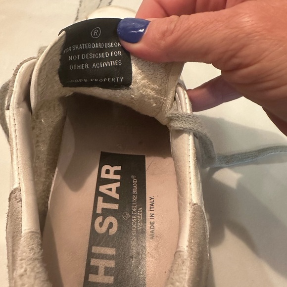 Golden Goose Hi-Star shoe size 7.  Box and Dust Bag - Picture 10 of 15